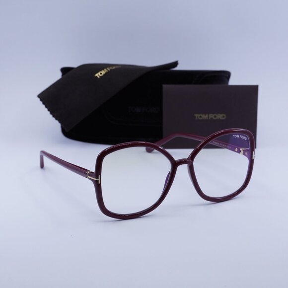 🕶️ New Tom Ford FT5845-B 074 Eyeglasses - Bordeaux Frame - Picture 9 of 9